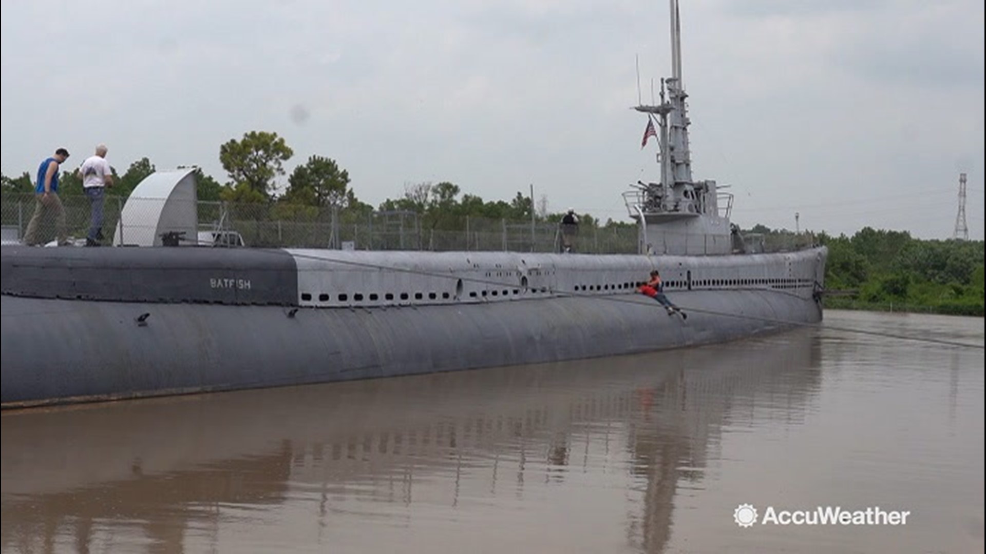 The USS Batfish survived seven war patrols during WWII but it might not survive its latest battle with Mother Nature.