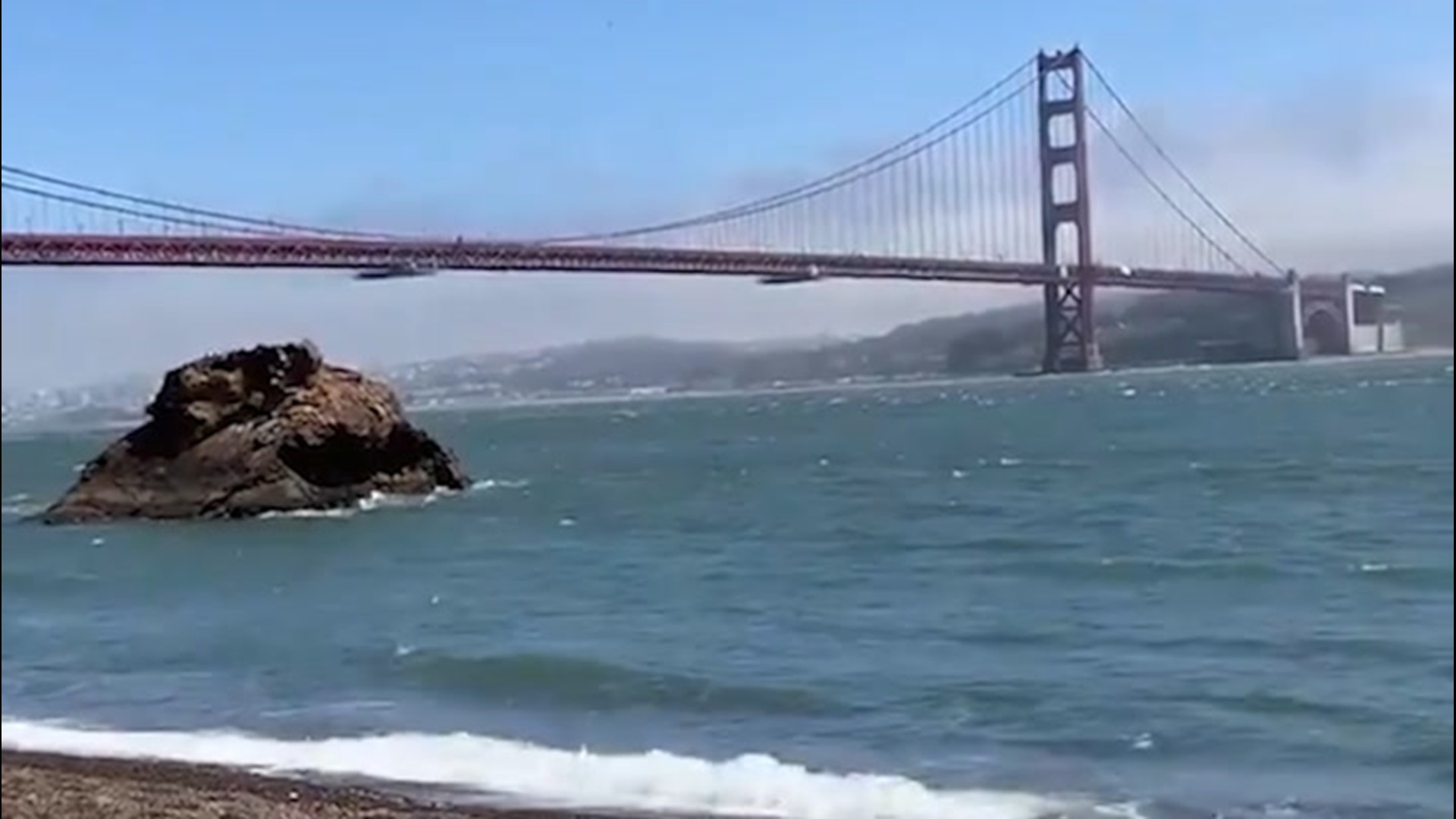 Thanks to new railings installed along the Golden Gate Bridge, high wind in San Francisco now creates a ghostly sounding harmonica-like sound from the landmark, heard for miles in all directions.