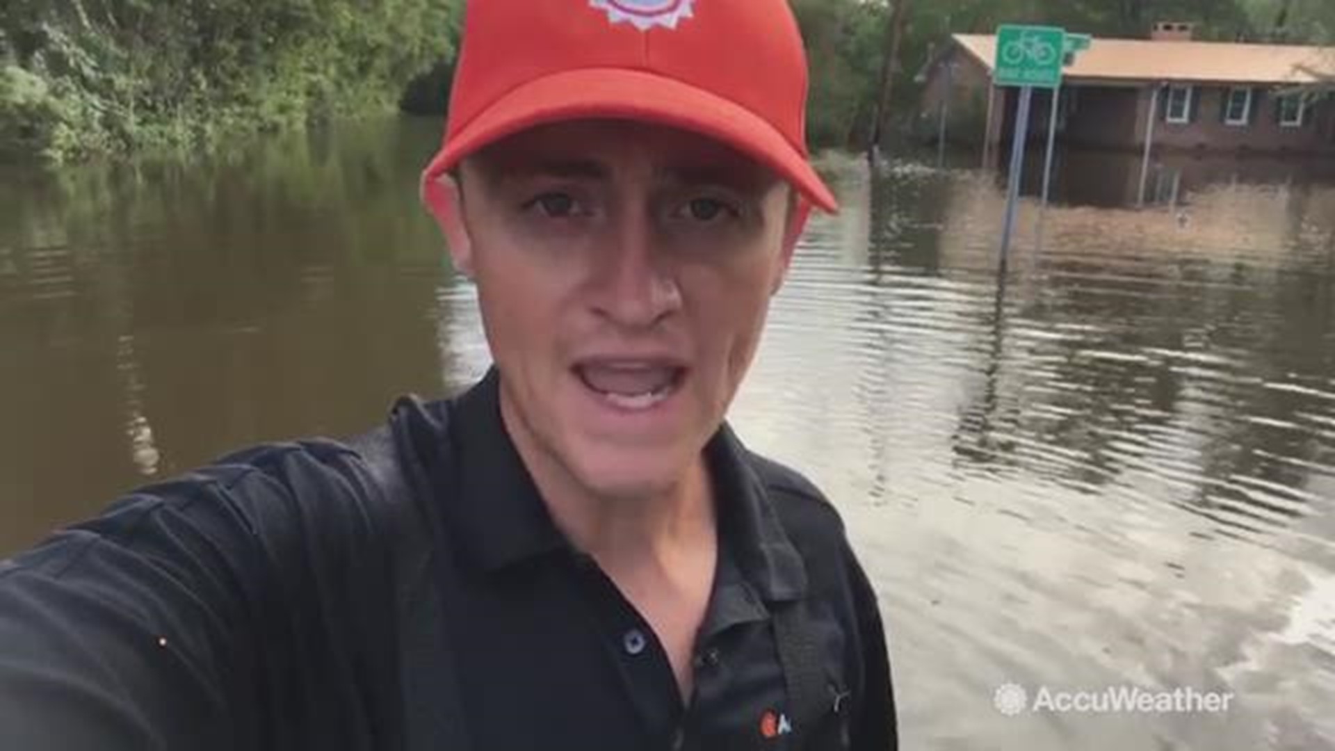 Jonathan Petramala reports from the Waccamaw River in Conway, South Carolina. Officials are nervously watching the river as it continues to rise. The river is already at major flood status and is expected to crest its banks within a few days.