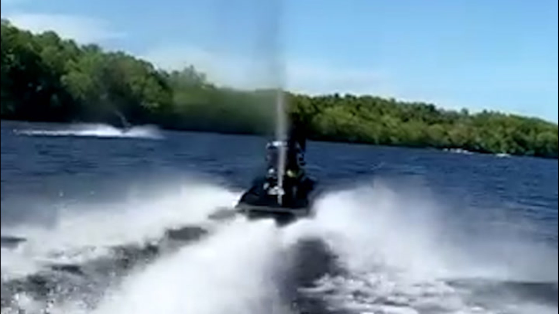 People enjoyed a taste of summer weather by going out to the Merrimack River for some jet skiing in West Newbury, Massachusetts, on May 27.