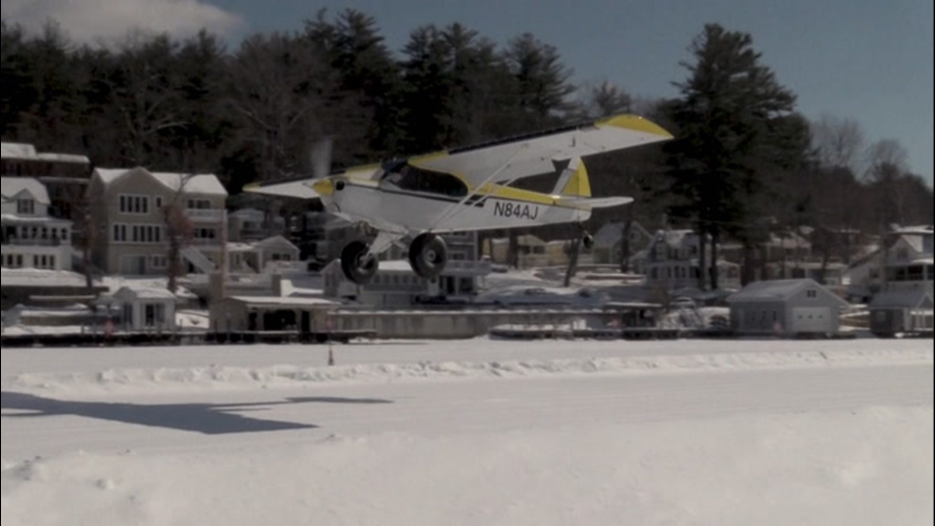 Each winter, once Lake Winnipesaukee in New Hampshire freezes to a depth of at least a foot, it becomes a runway for planes. In 2020, a warm winter prevented the runway from opening, but they're back in business this year.