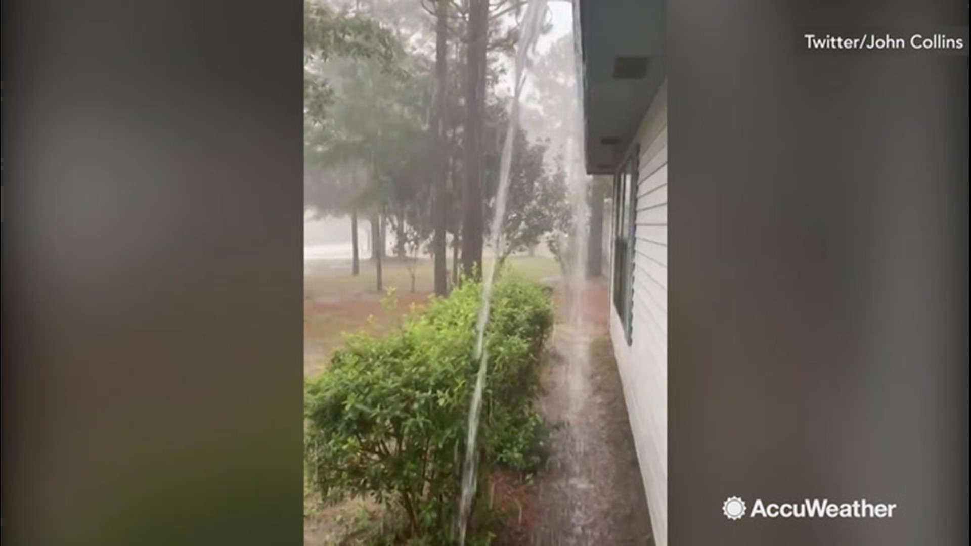 Crestview, Florida, was hit with fairly heavy rain on Tuesday, Aug. 13, overwhelming gutters far and wide.