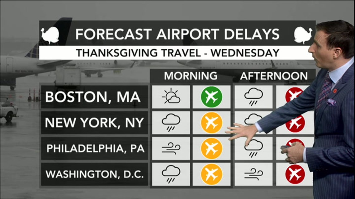 Where could strong storms cause travel disruptions ahead of ...