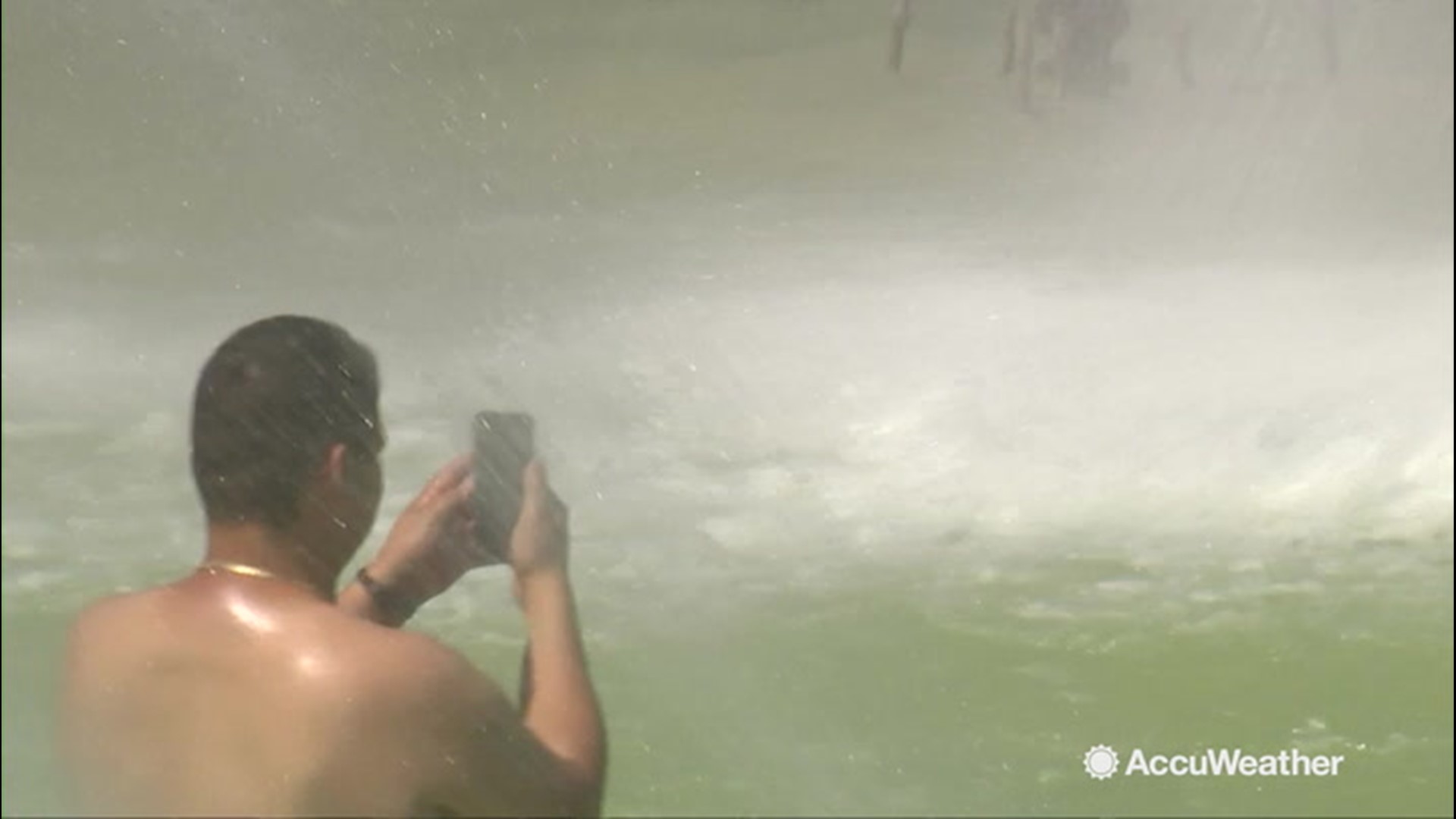 Tourist visiting Paris are doing their best to beat the Paris heatwave which which could bring record-breaking temperatures this week. Tourists took to the fountains in front of the Eiffel Tower to cool off on Tuesday, July 23.