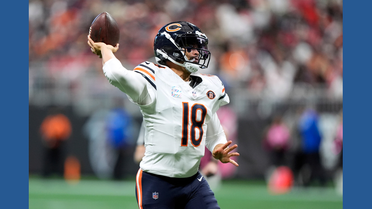 Caleb Williams completes first 12 passes in return after missing 3 ...