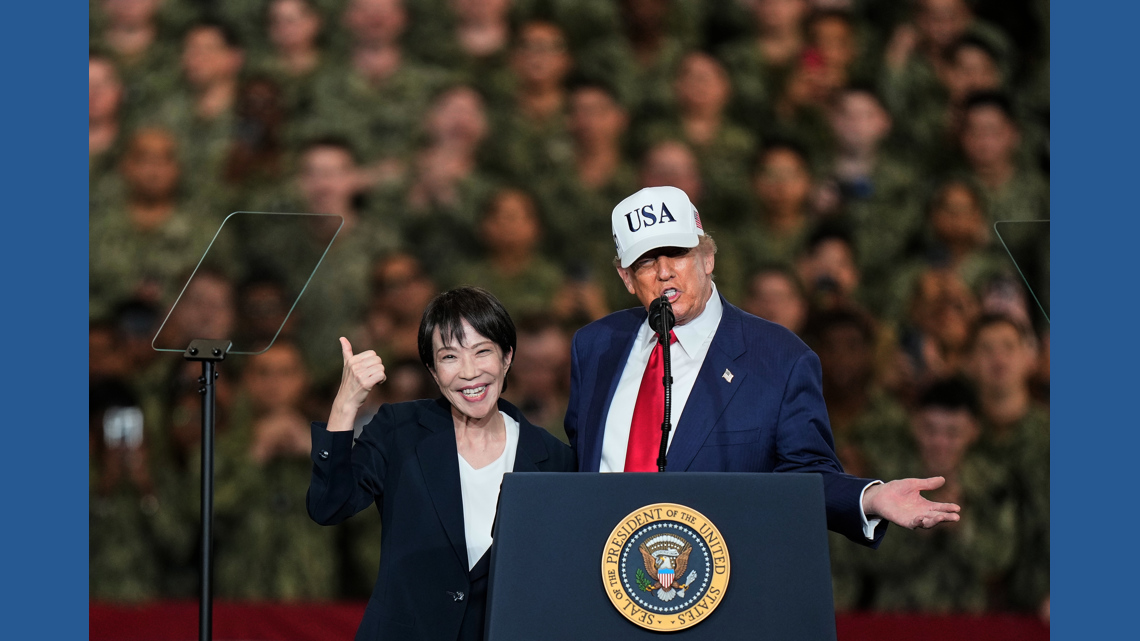 Japan's leader says Trump called her as dispute with China doesn't