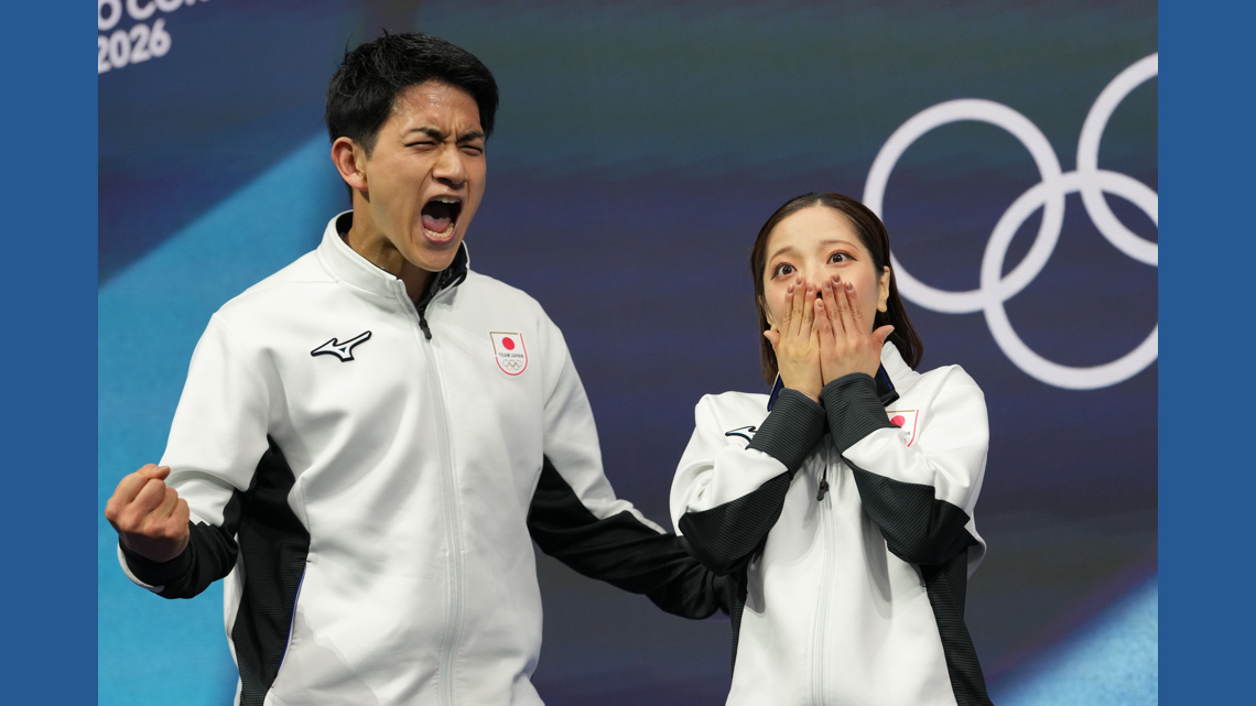 Riku Miura and Ryuichi Kihara win Japan's first Olympic pairs gold with a world-record free skate | kare11.com