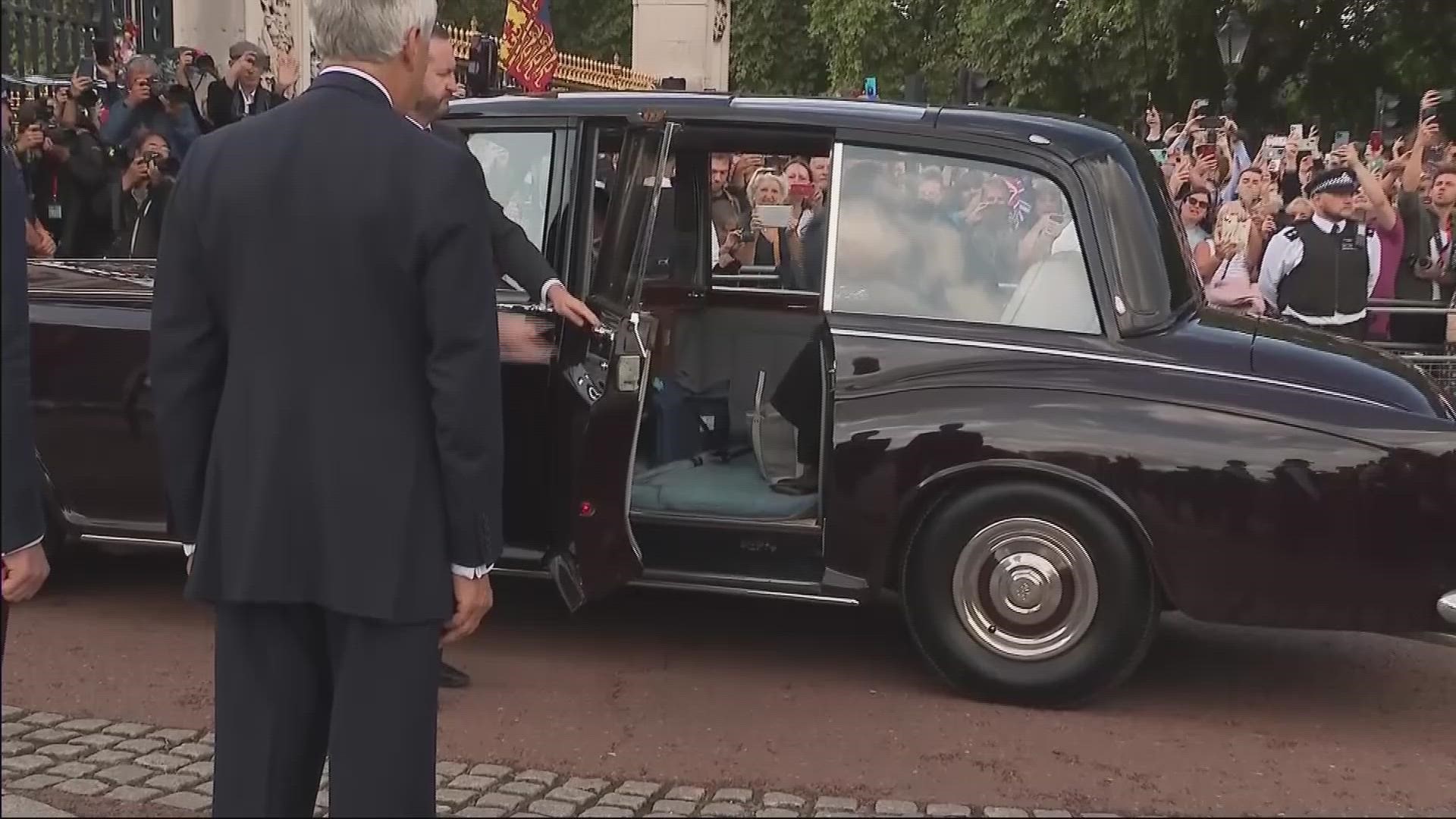 Britain's King Charles III returned to Buckingham Palace Friday for the first time since the death of his mother Queen Elizabeth II and his accession to the throne.