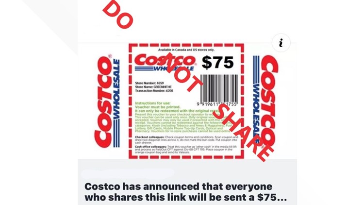 COSTCO COUPON DO NOT SHARE