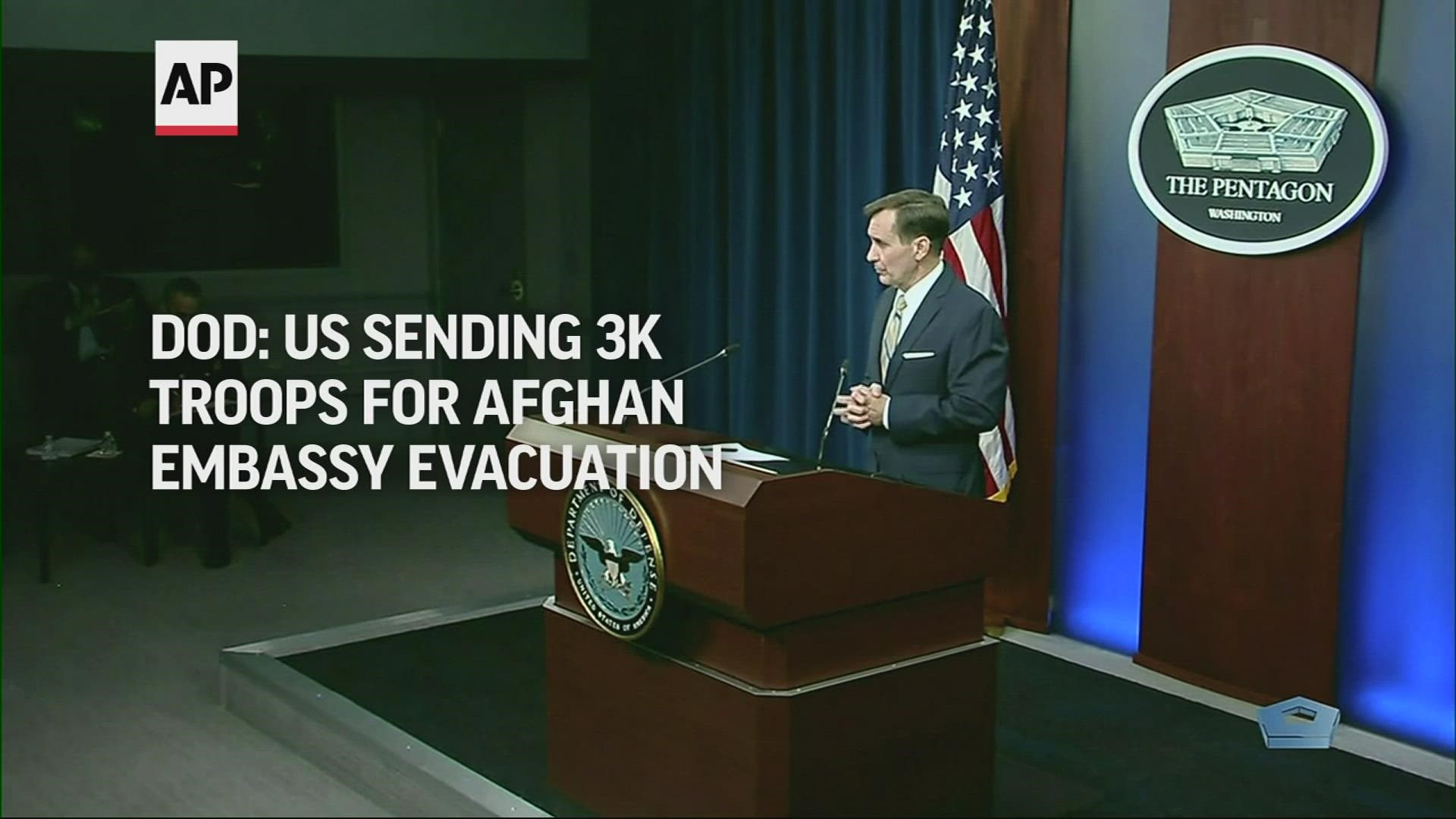 The additional troops will assist in the evacuation of some personnel from the U.S. Embassy in Kabul.