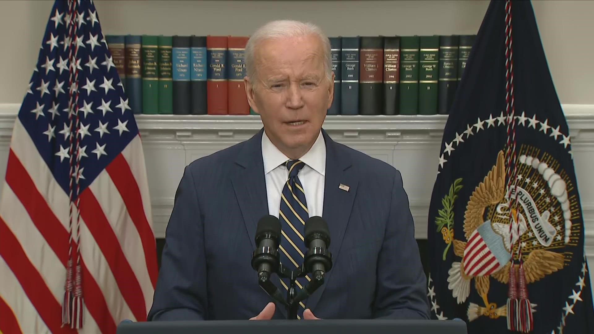 President Joe Biden said the US will only provide security aid to Ukraine and will refrain NATO from directly confronting Russia with force.
