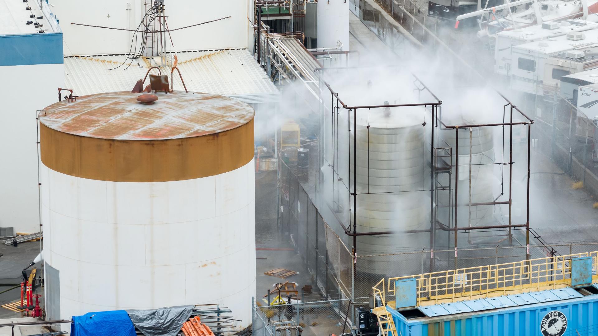 kare11.com - DYLAN LOVAN (Associated Press) - Damaged chemical tank in California still at risk of exploding. Here's the latest on the response.