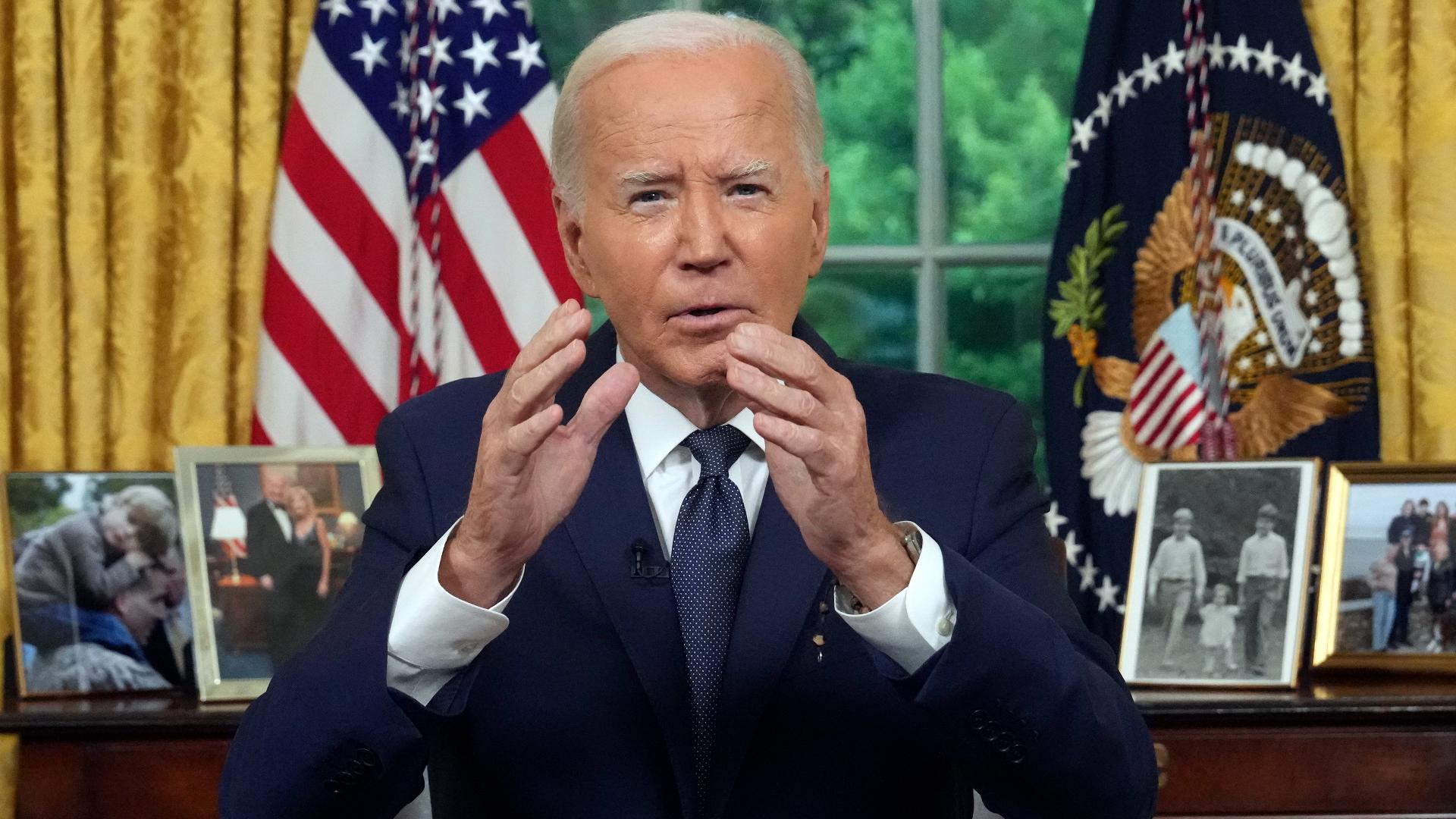 In primetime address, Biden says country must not go down road of political  violence