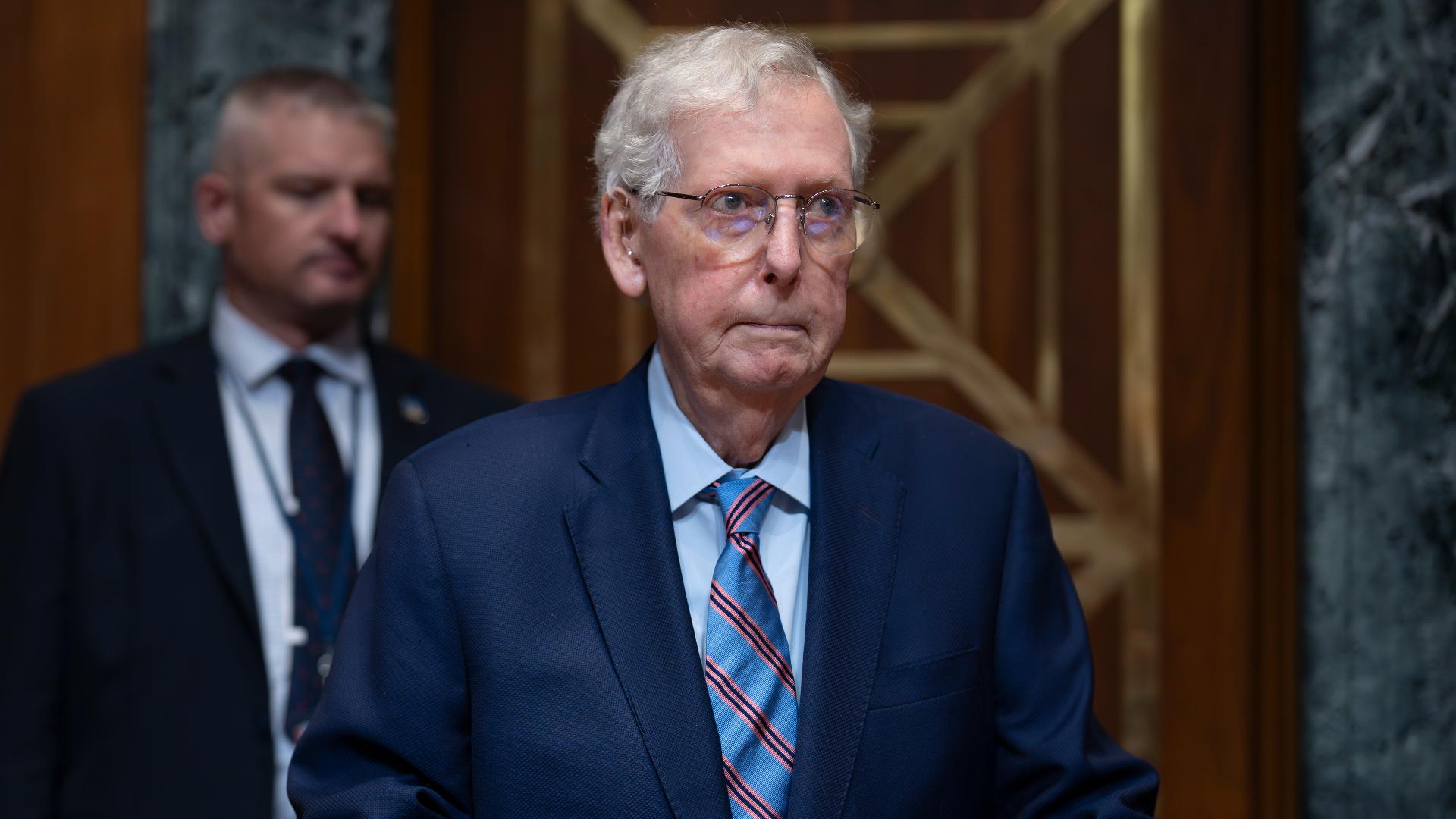 Sen. Mitch McConnell discharged after extended hospitalization