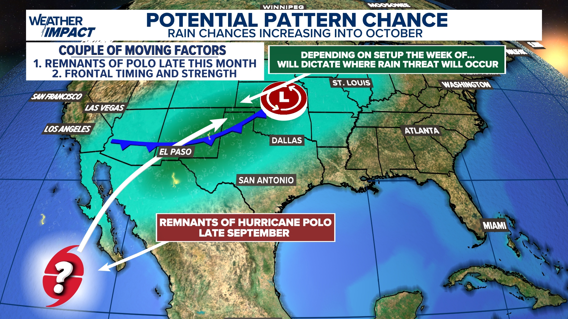 Could Polo's remnants eventually raise the US flood risk?