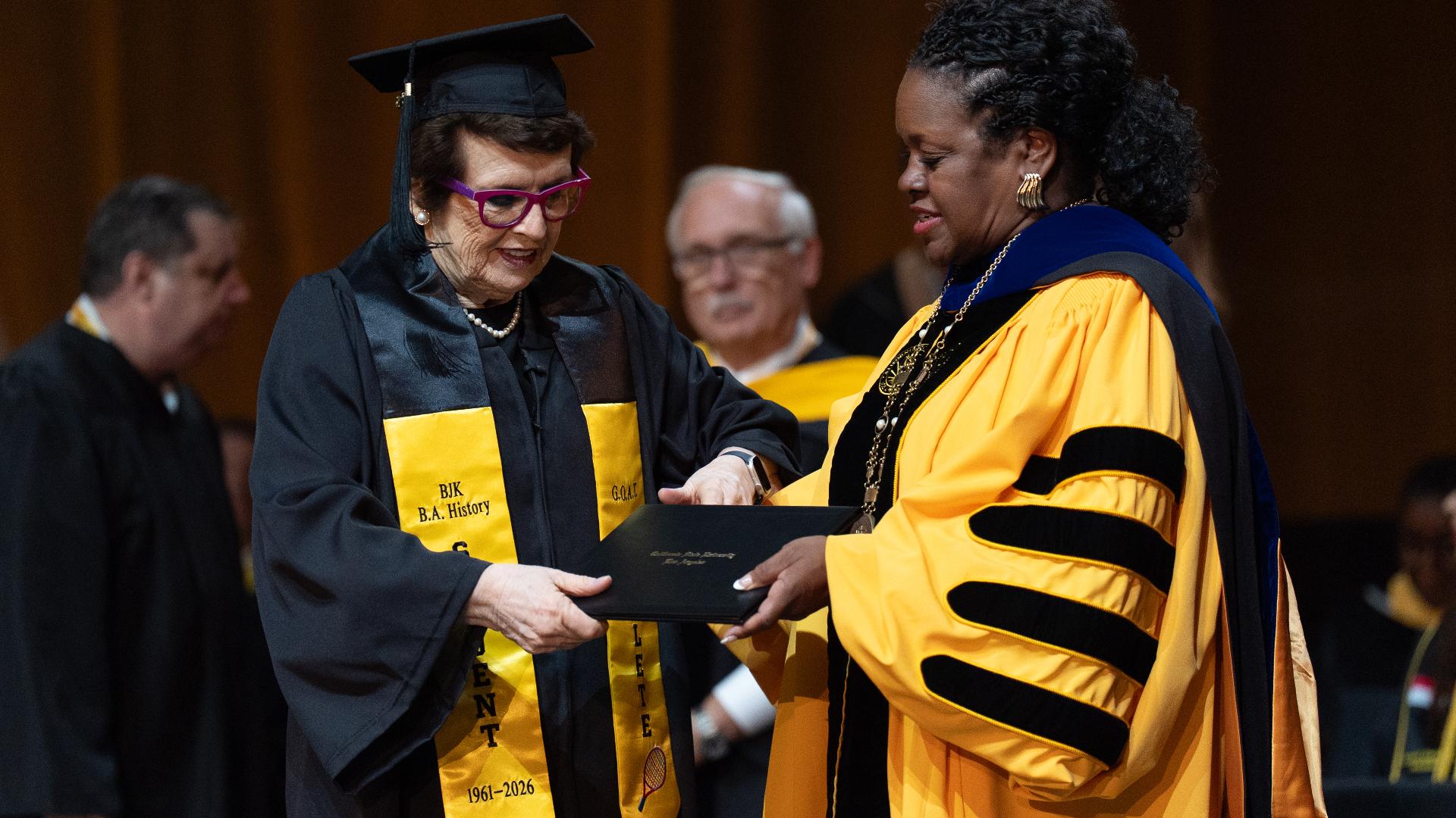Billie Jean King, 82, earns a college degree 65 years after starting at ...