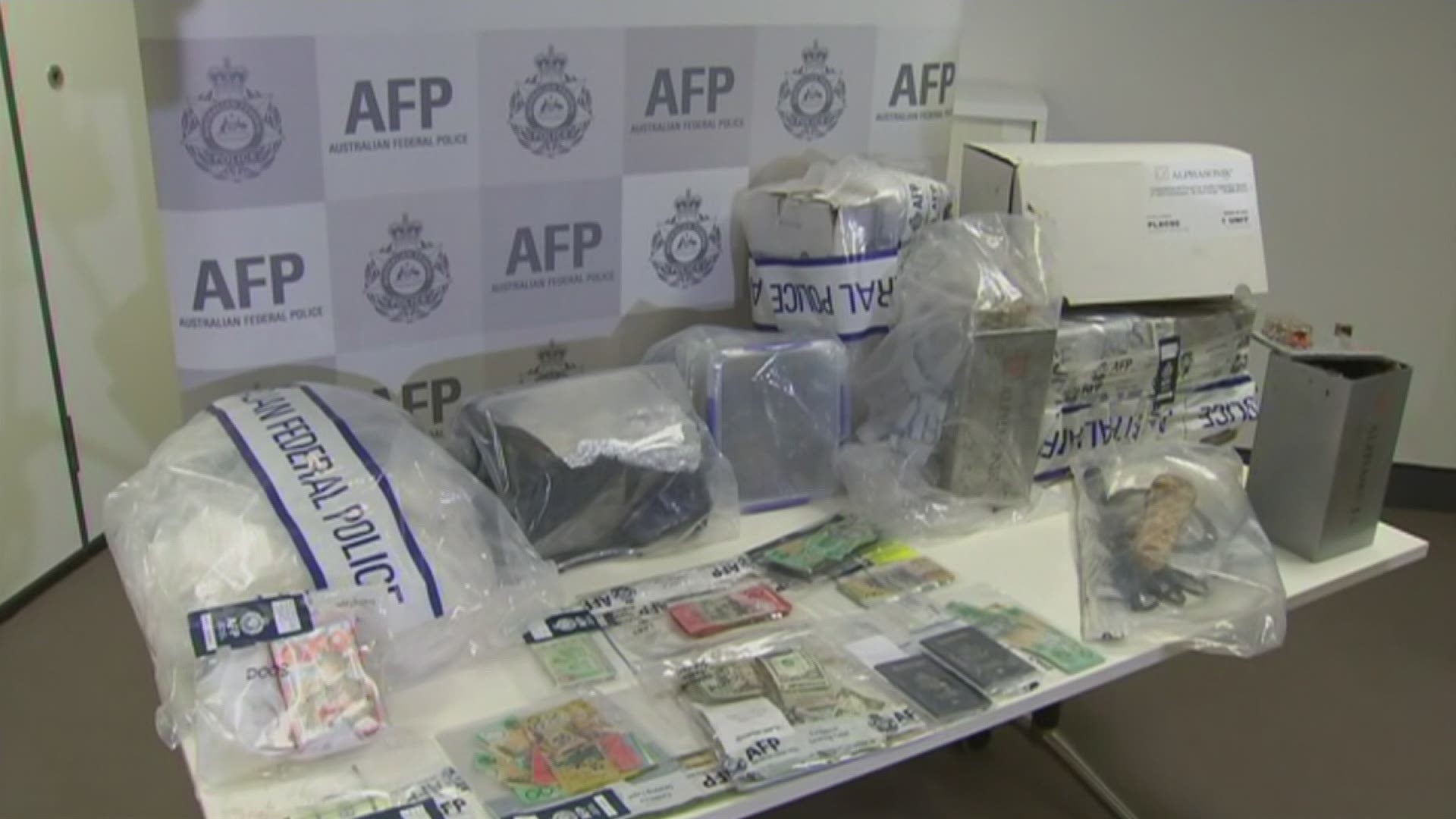 Australian police have arrested six people after what authorities say was the largest-ever single seizure of methamphetamine in the United States. (AP)