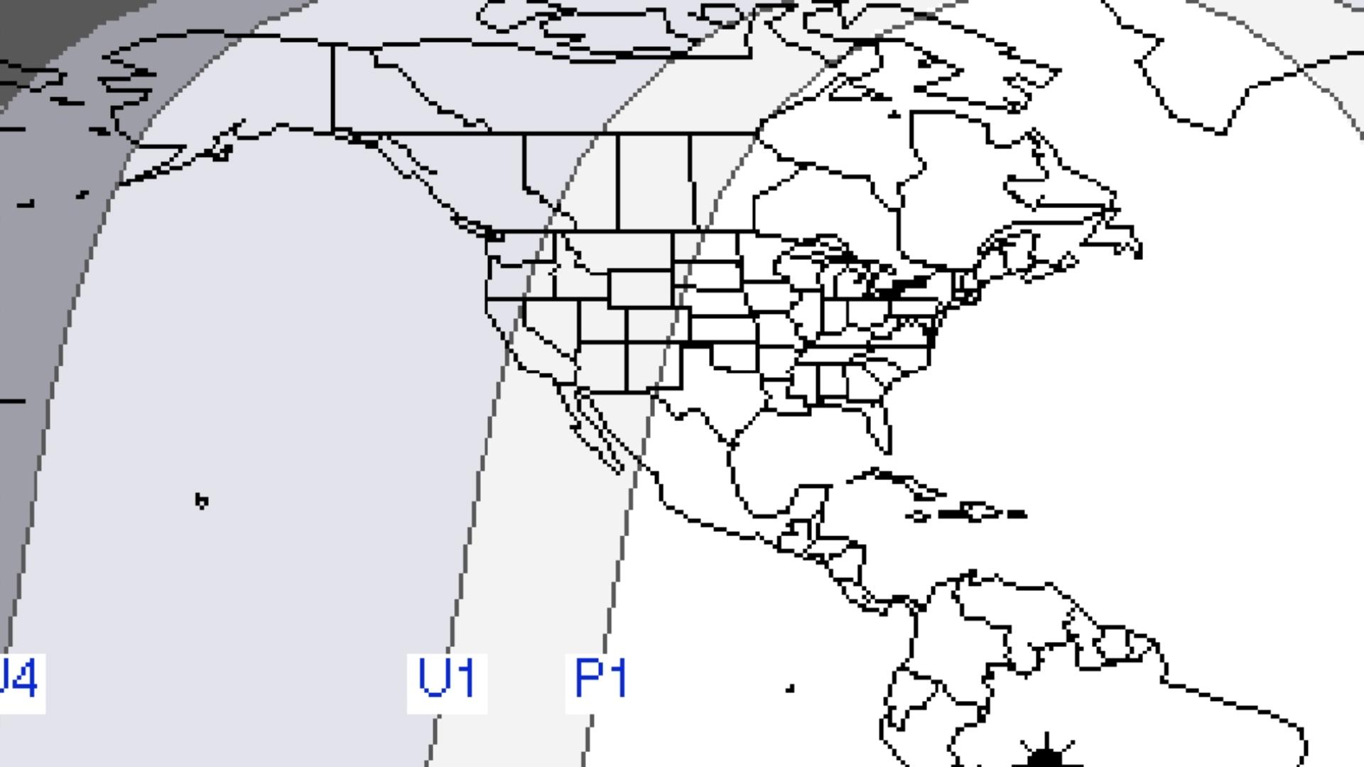Which states will have the best view of the lunar eclipse?