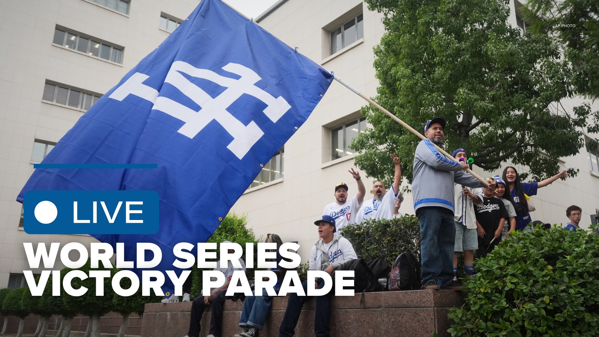 The Dodgers are celebrating winning the World Series for the second straight year with a championship parade and event at Dodger Stadium.