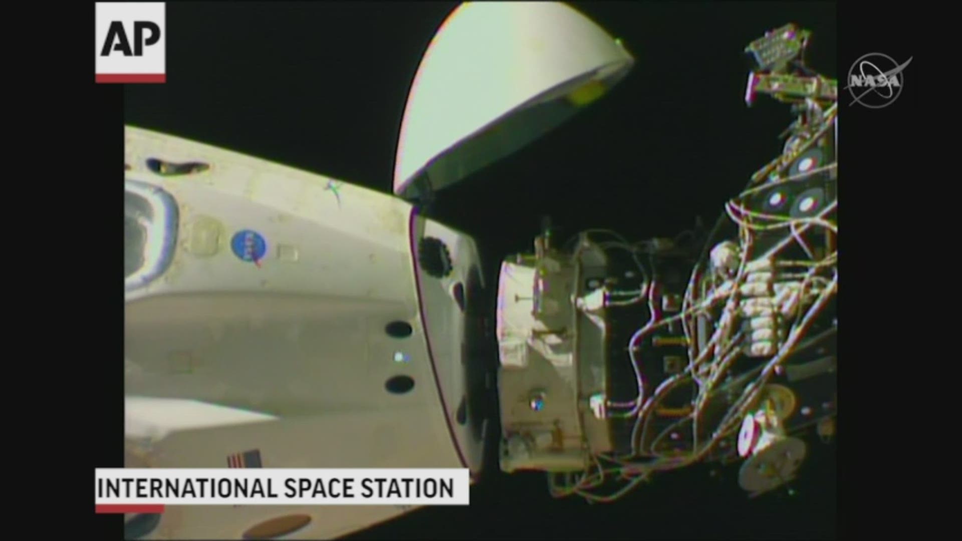 The new SpaceX capsule undocked from International Space Station early Friday, ahead of its return to earth. (AP)