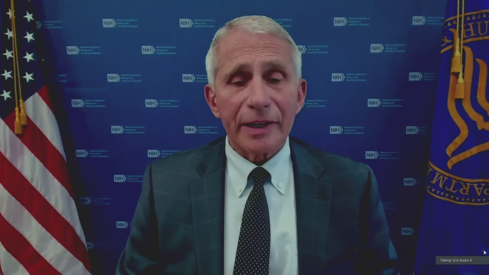 Dr. Anthony Fauci addresses the coronavirus pandemic during the White House COVID-19 Response Team briefing on July 22, 2021.