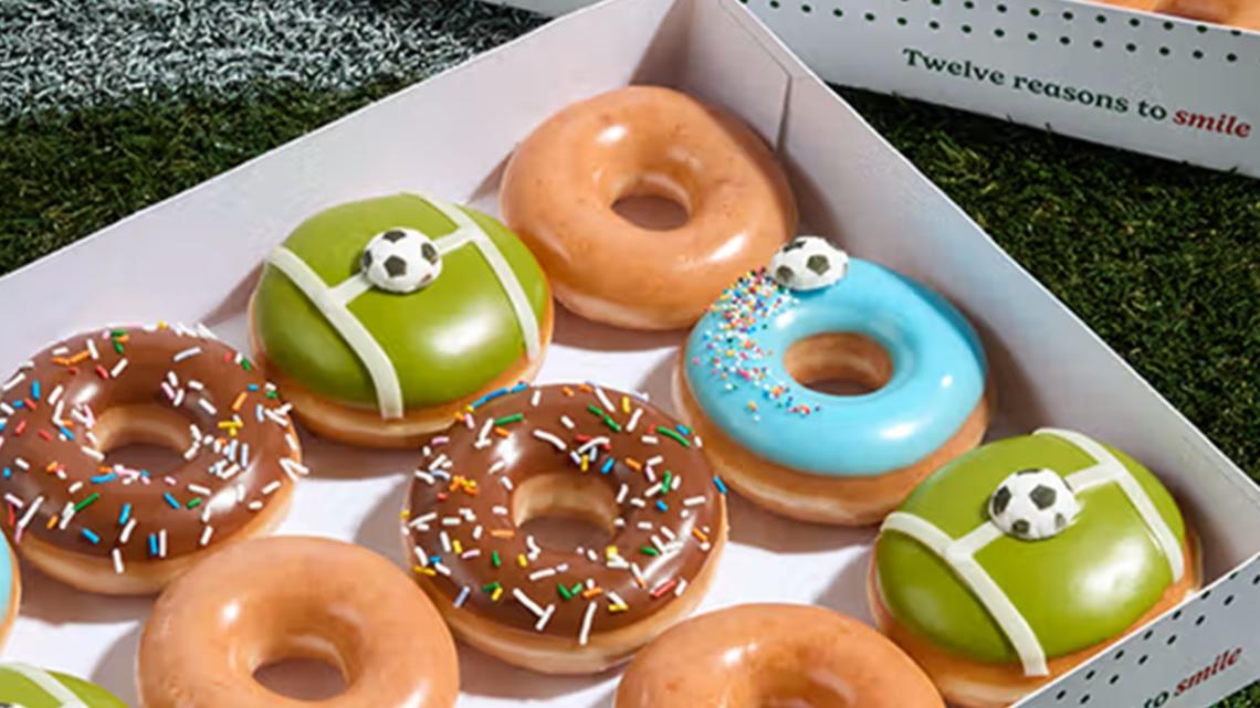 Krispy Kreme celebrates start of World Cup with soccer donuts and a $2 deal
