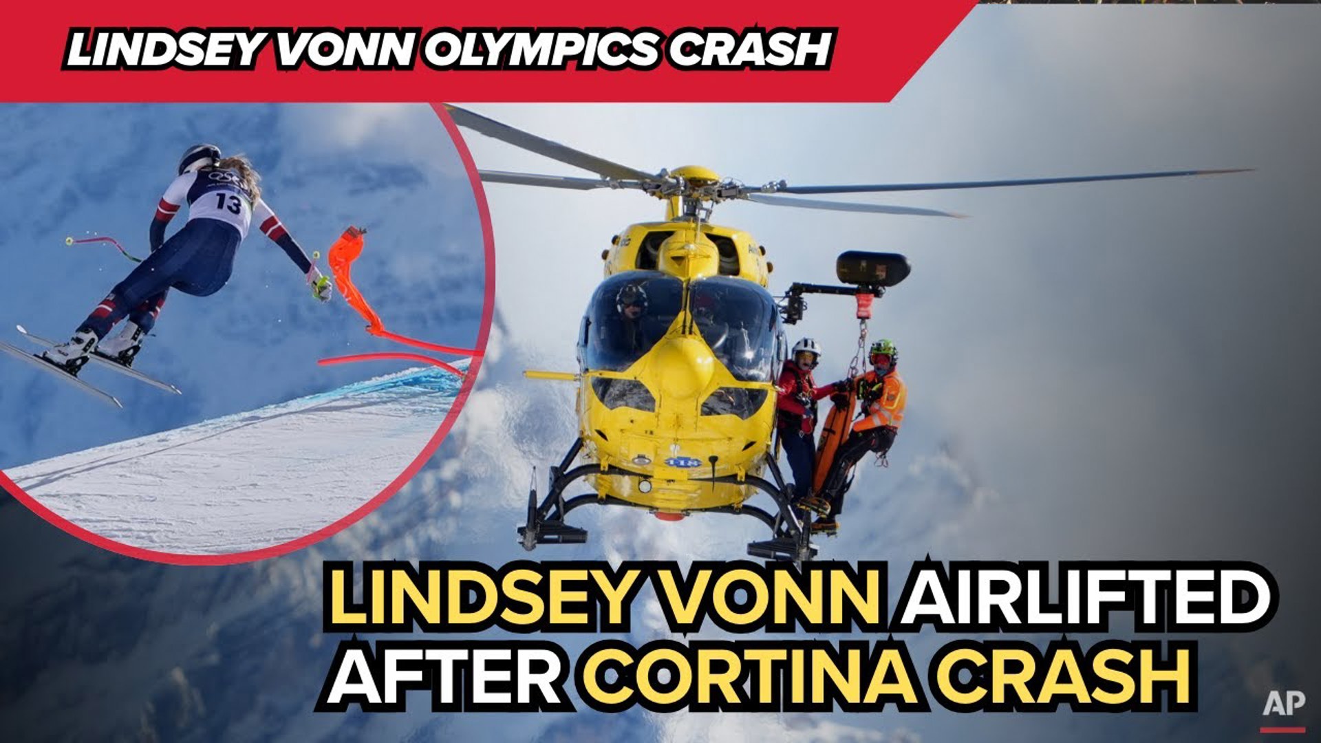 Lindsey Vonn Crashes Seconds Into Cortina Women’s Downhill | Crowd Reaction