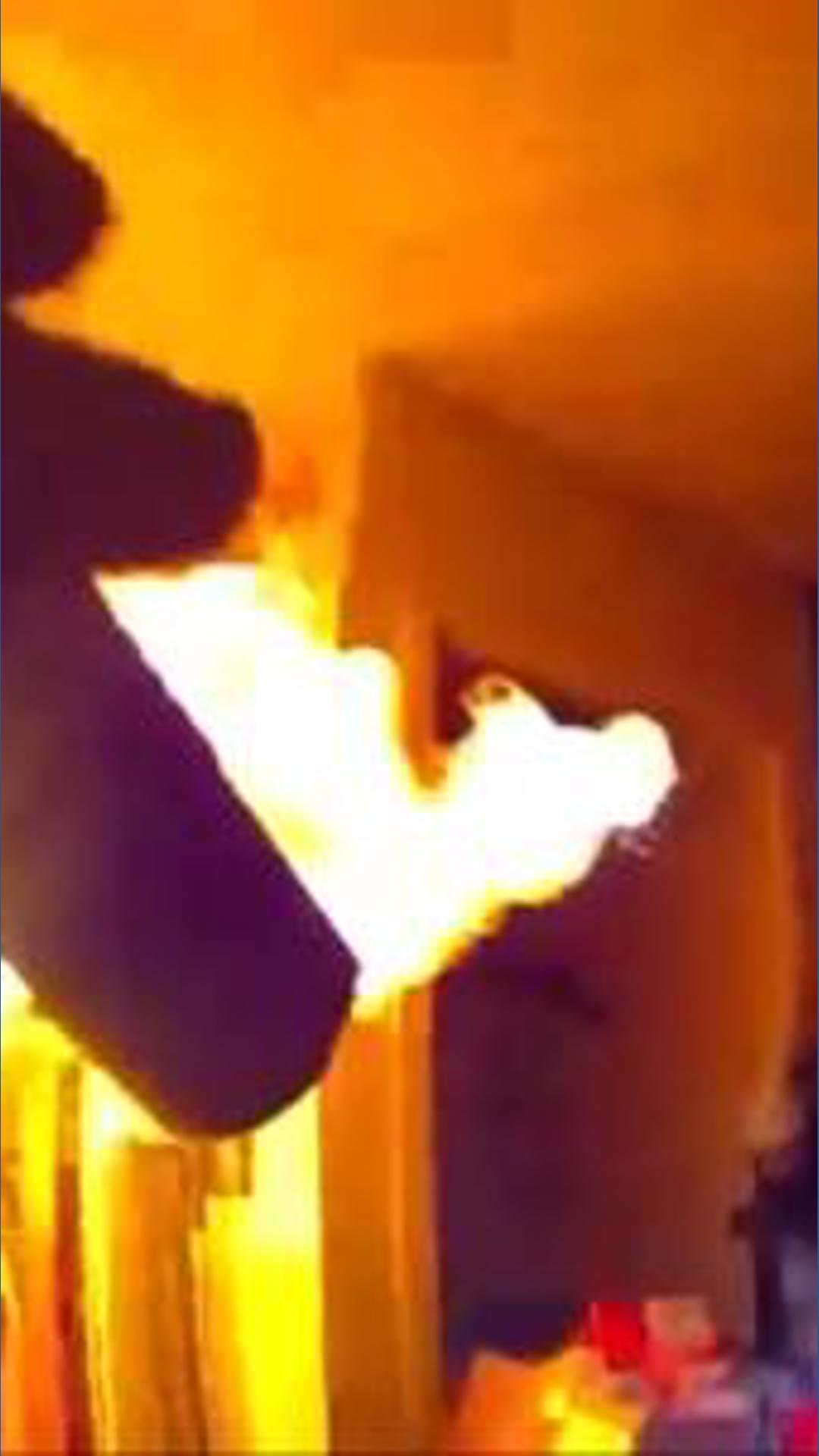 WATCH: Bodycam video shows man igniting makeshift flamethrower at deputies serving eviction order