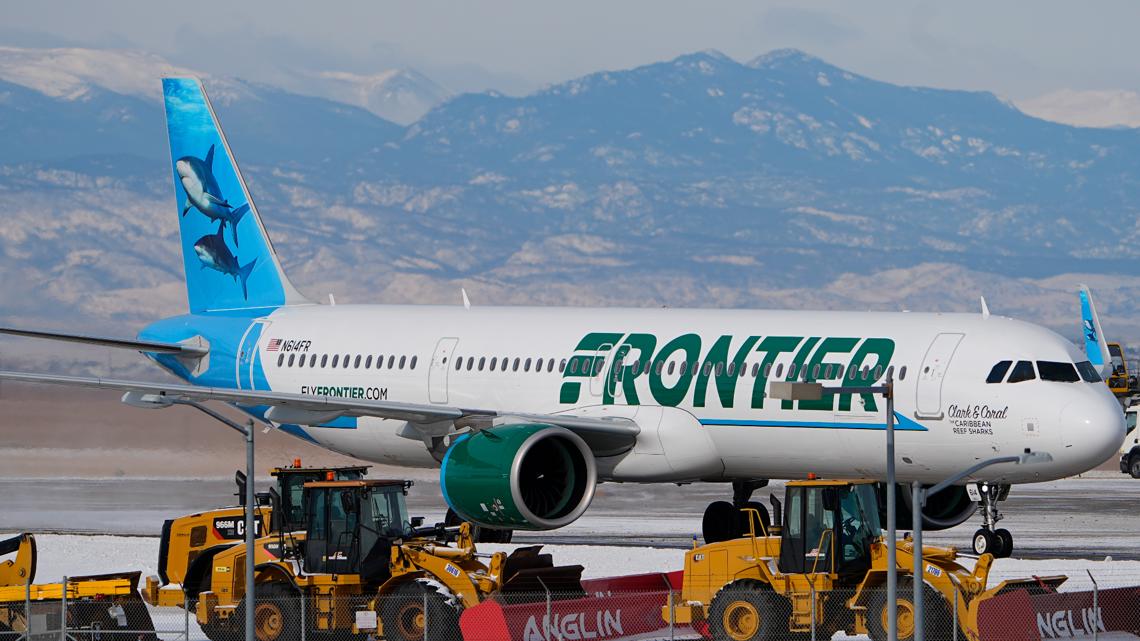 Frontier flight diverted after passenger tried to open door, choke off-duty flight attendant, police say