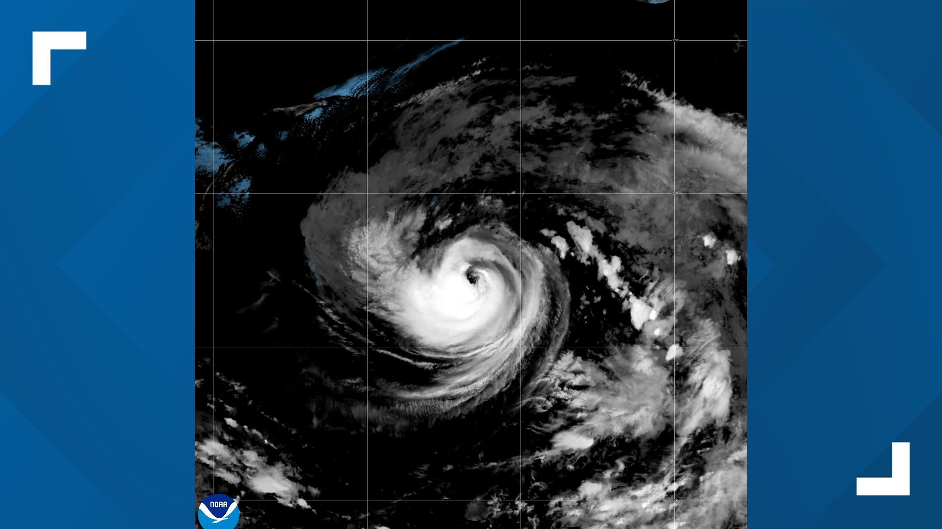 Tropical Storm Karina strengthens into a Category 1 hurricane in the Pacific Ocean