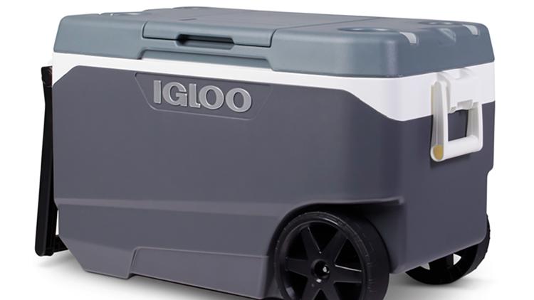 igloo maxcold 90 quart roller cooler