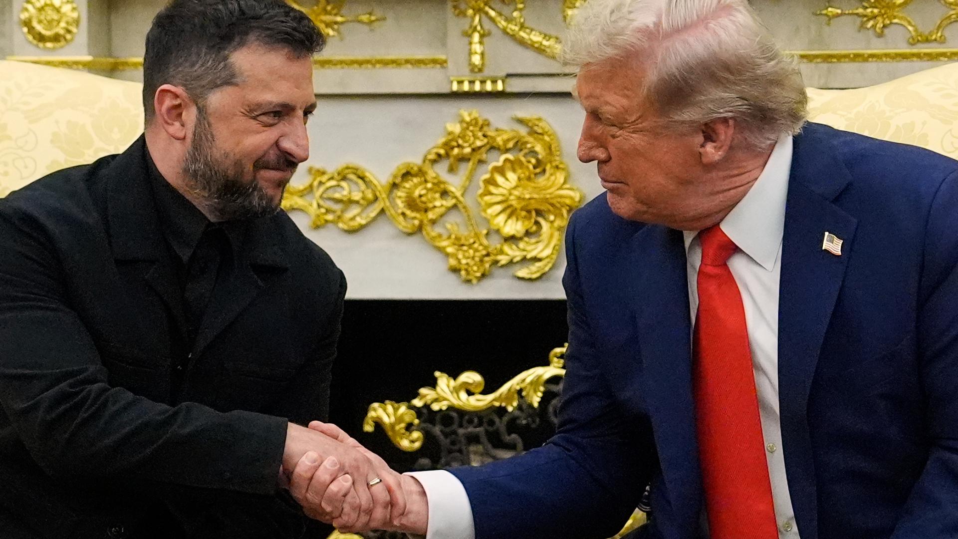 Ukrainian President Volodymyr Zelenskyy signaled openness to three-way meeting with Trump and Putin.