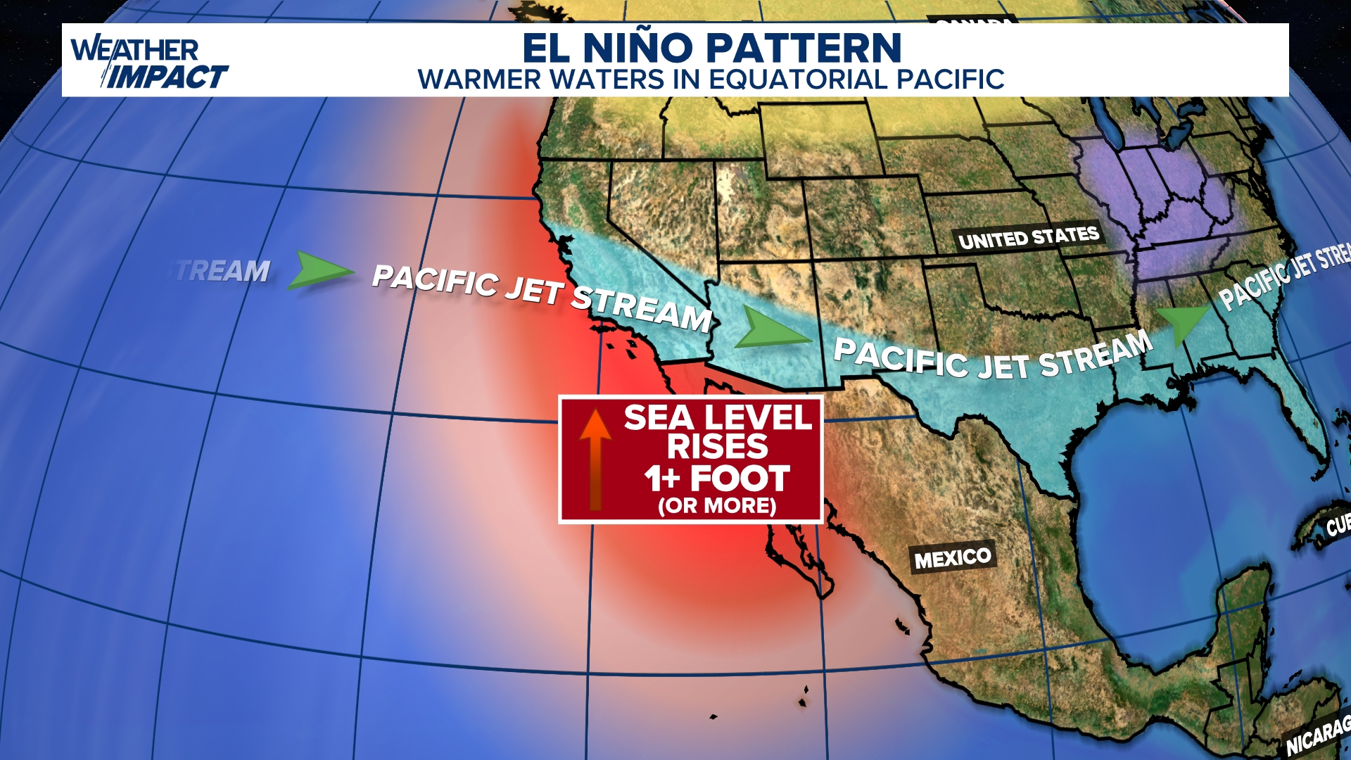 Kelvin wave heads toward the West Coast