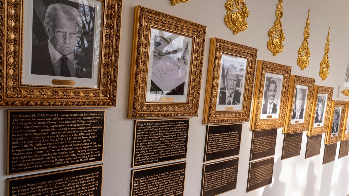 'Presidential Walk of Fame': Trump adds partisan plaques for predecessors at White House