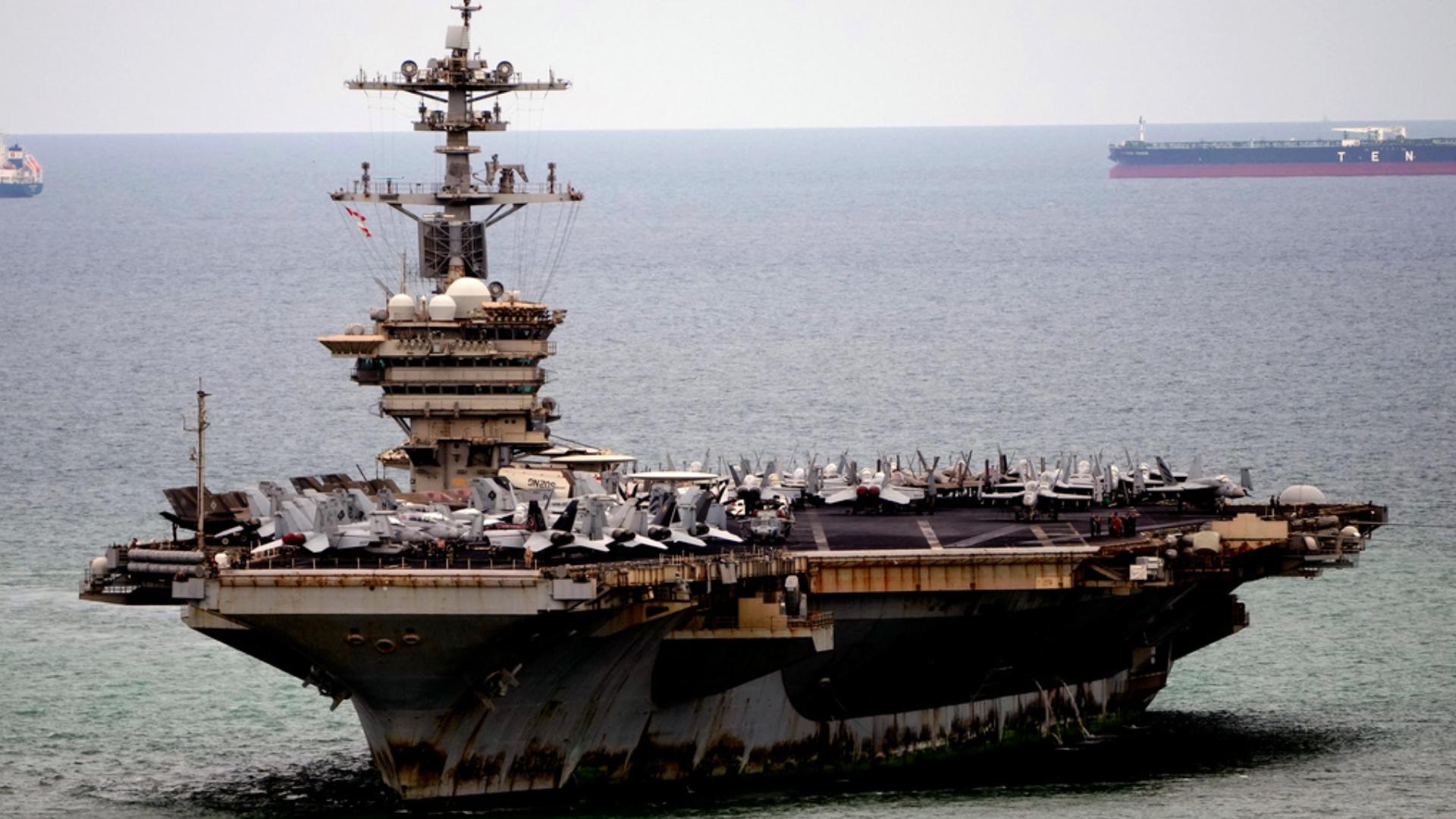 The USS Abraham Lincoln arrives in Thailand following its Middle East deployment