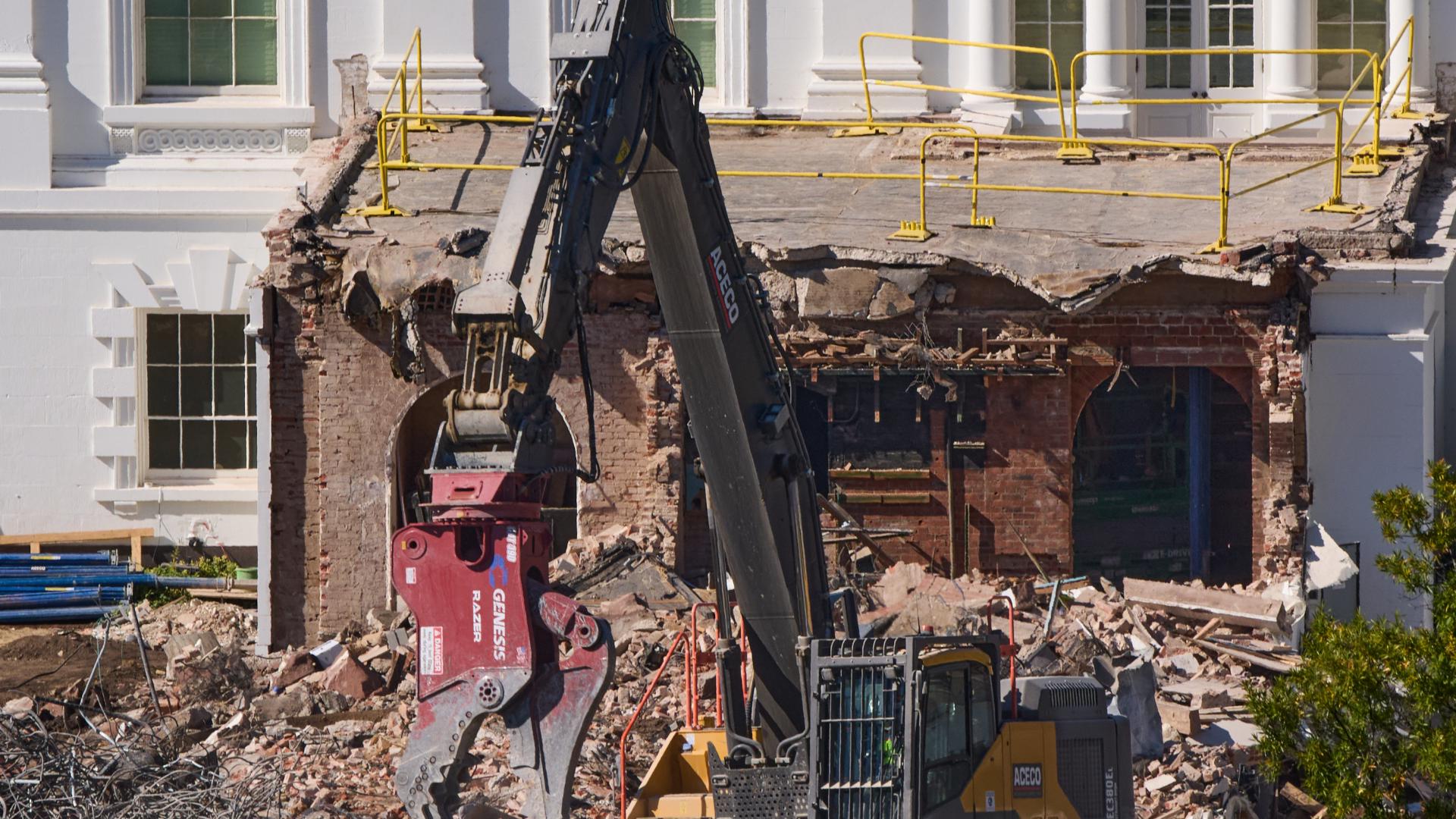 There’s been a lot of attention on the demolition of part of the White House East Wing.