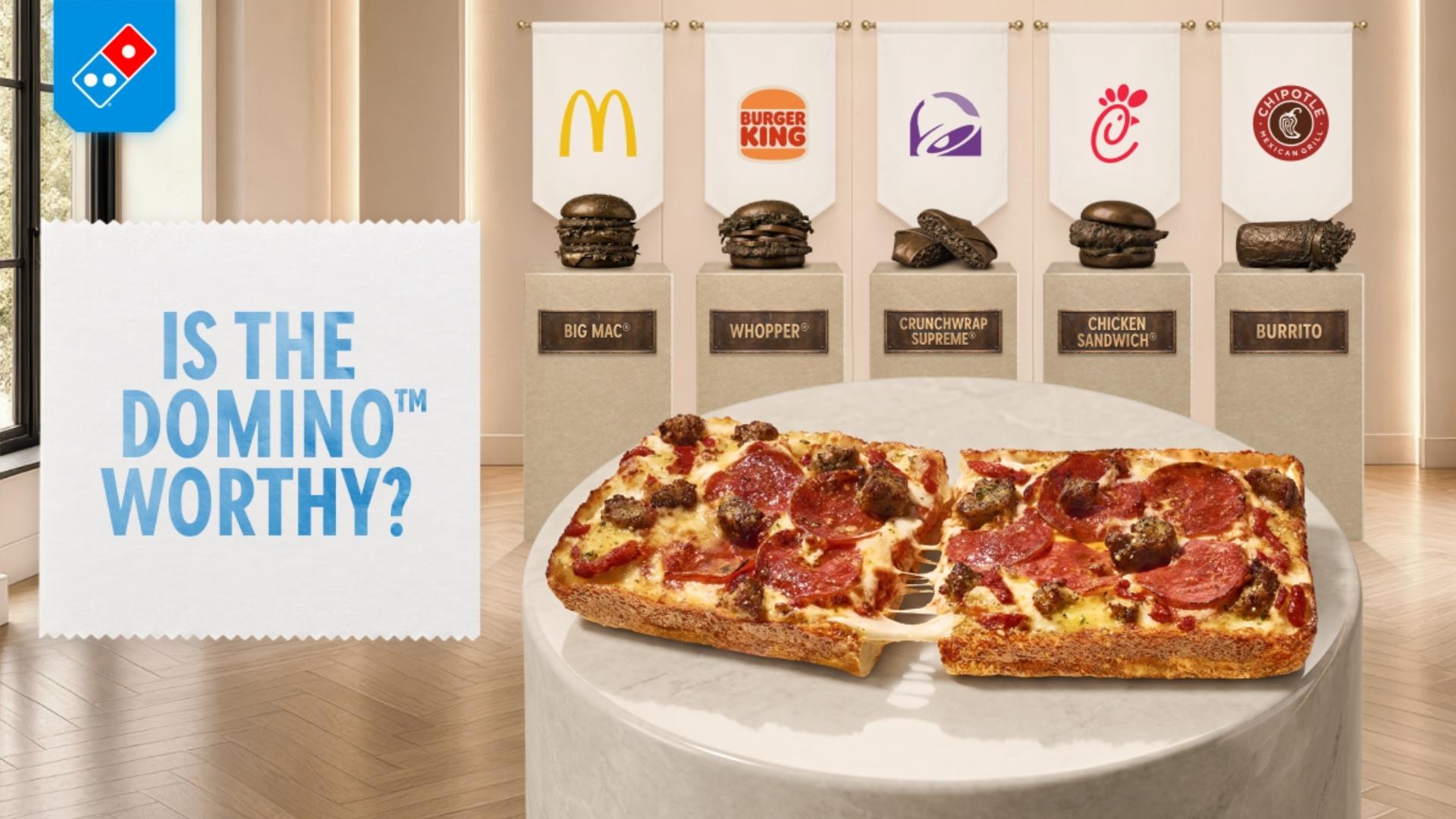 Domino's offers free pizza to people who eat at other fast food restaurants