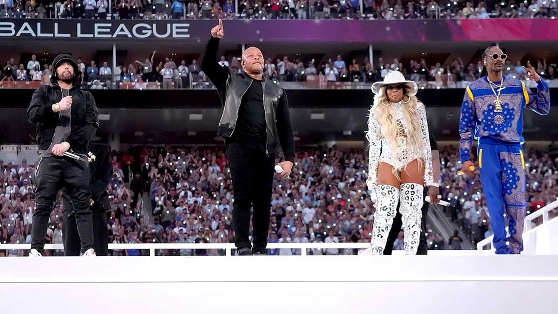 Super Bowl 2022 Halftime: Dr. Dre, Snoop Dogg, Mary J. Blige Talk