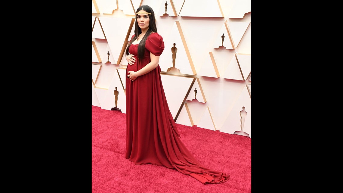 america ferrera pink dress Pink Dress Red Carpet America Ferrera Stuns In Sparkly Barbie Pink, Rita  Moreno Waves In