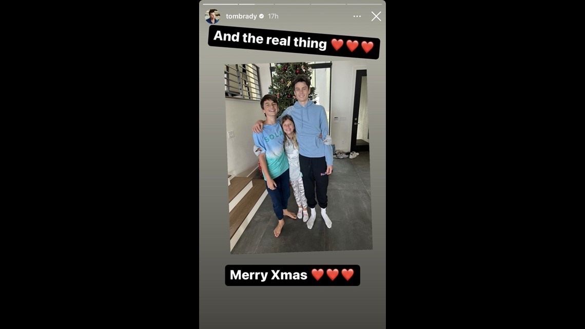 Tom Brady Celebrates Belated Christmas with His Kids