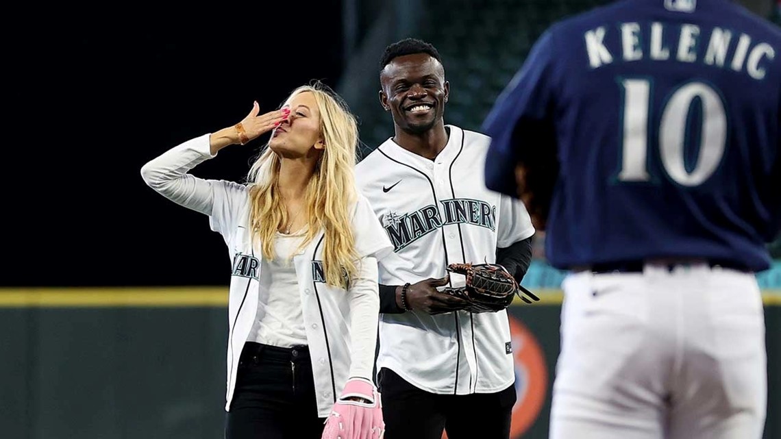 Love Is Blind' Kwame and Chelsea Throw First Pitch at Seattle Mariners Game