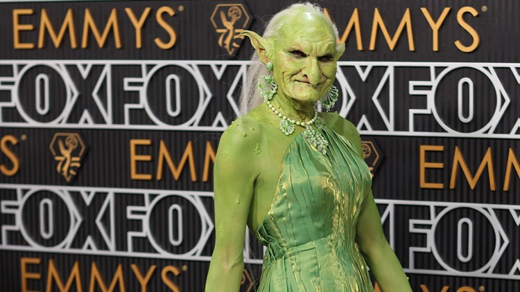 emmys green dress Yara Shahidi Wears a Kelly Green Dior Gown at the 2021 Emmys