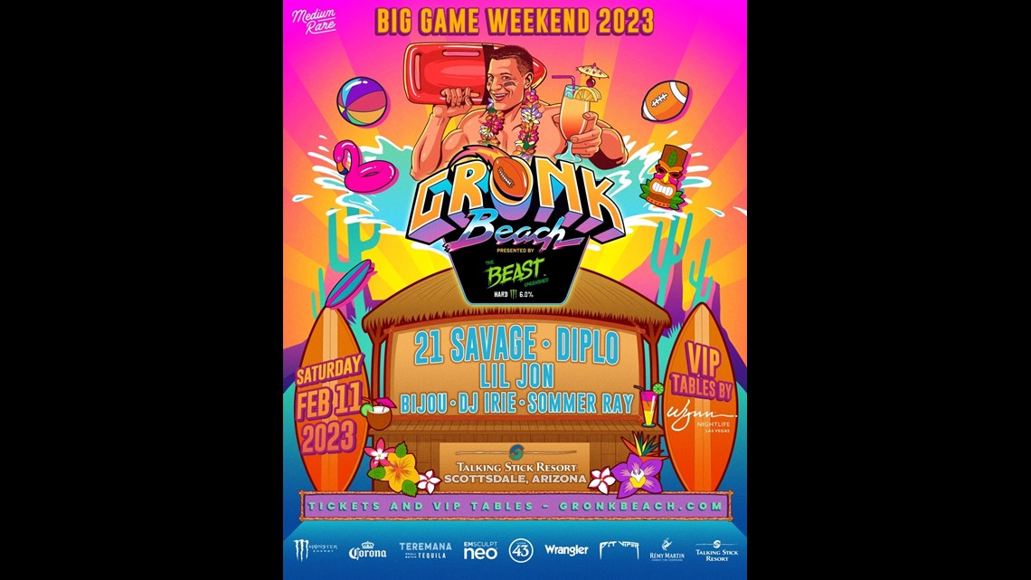 Rob Gronkowski brings 'Gronk Beach' for Super Bowl weekend - AZ