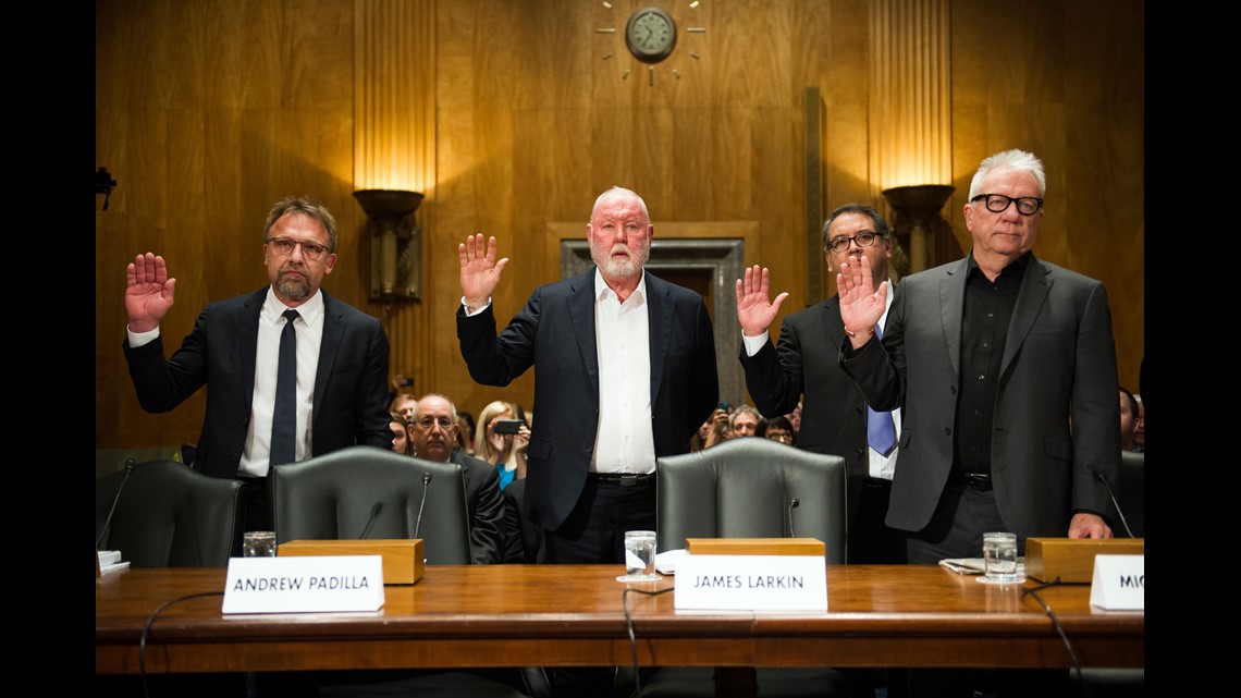 10 2017 Photo Backpage Com Ceo Carl Ferrer From Left Former Owner James Larkin Coo Andrew Padilla And Former Owner Michael Lacey Are Sworn In On 10 2017 Photo Backpage Com Ceo Carl Ferrer From Left Former Owner James Larkin Coo Andrew Padilla And Former Owner Michael Lacey Are Sworn In On