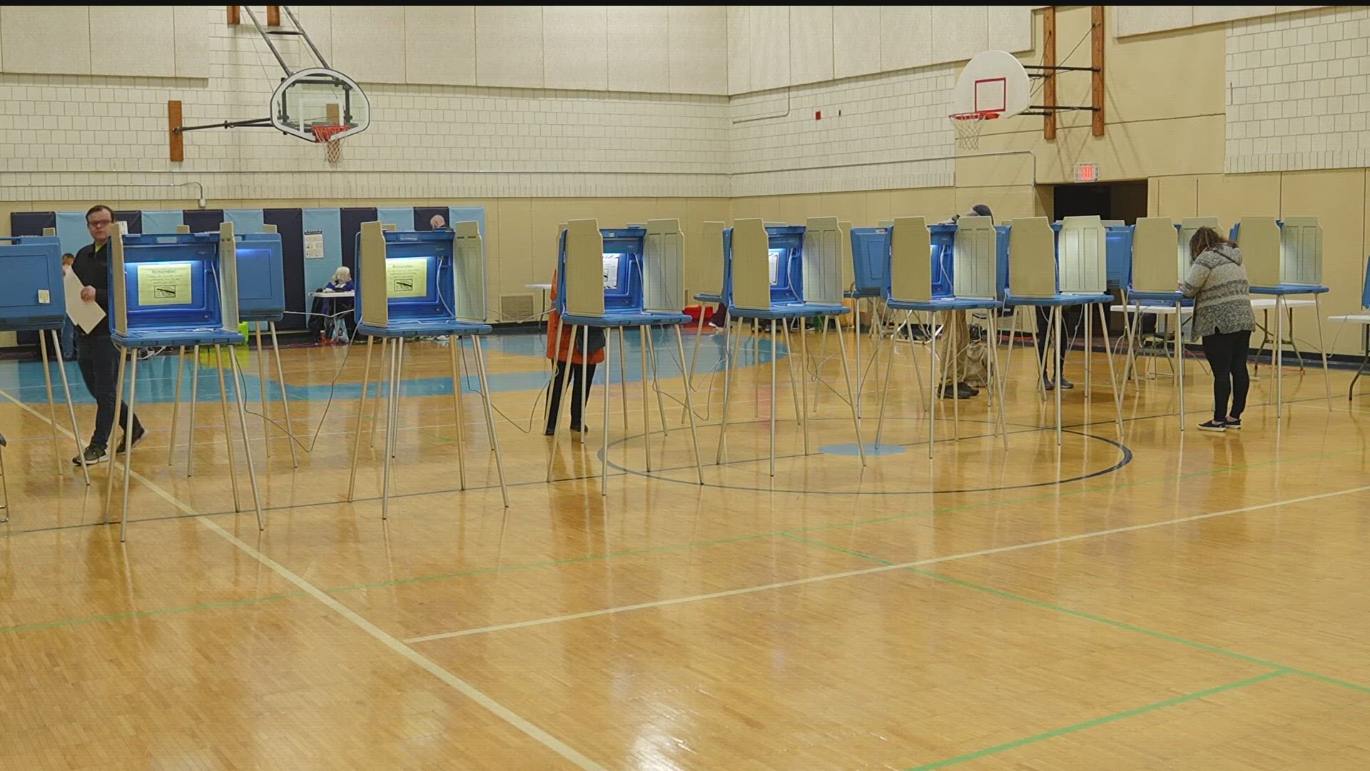 Officials said they've seen a steady flow of voters in Tuesday's municipal elections, despite it being an off-year election.