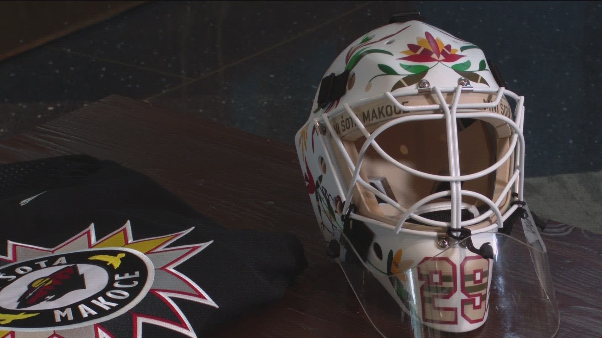 Minnesota Historical Society purchased the mask at auction for $35,000, with proceeds going to the Minnesota Wild Foundation and the American Indian Family Center.