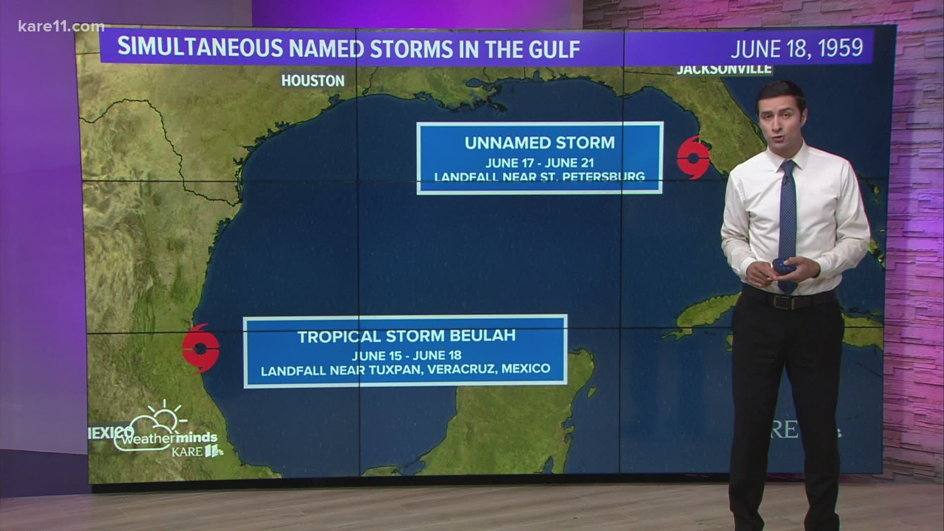 Ben tells us how rare it is to have two "name storms" at the same time