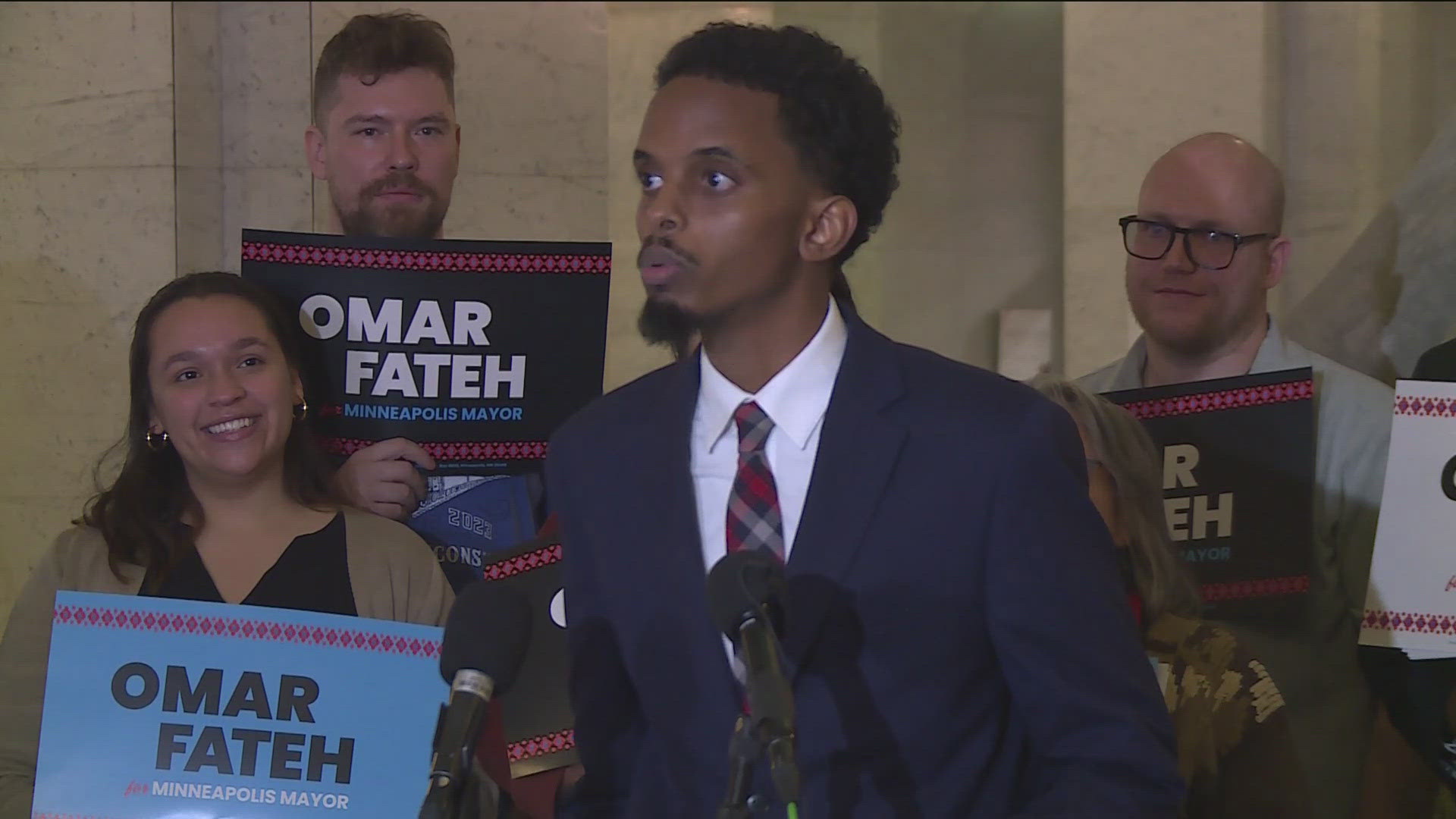 At a press conference Monday, the south Minneapolis Democrat hammered at incumbent Jacob Frey's alleged failures and promised to help those struggling to get by.