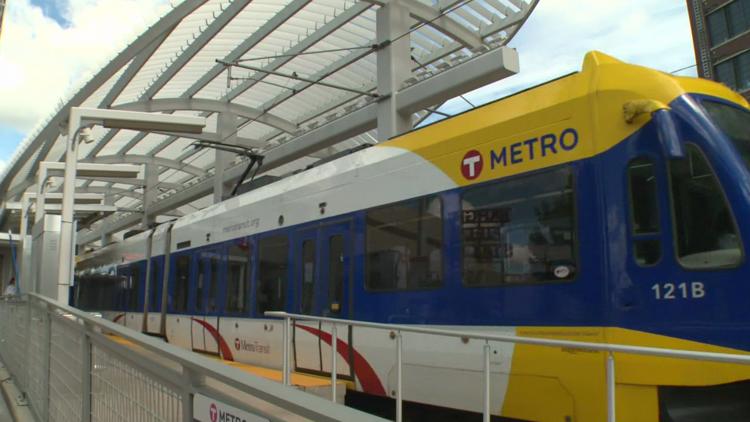 Light rail resumes service on Saturday afternoon