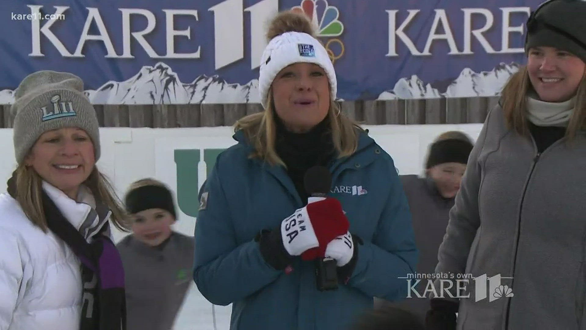 The Braemar Panache Synchronized Skating team joins Karla Hult at Kare 11's UCare Ice Rink.